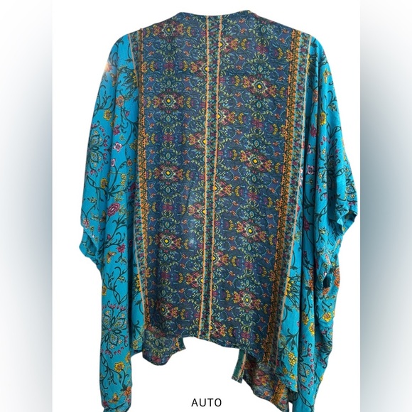 Angie Teal Boho Kimono/Cardigan NWOT - Picture 2 of 3